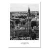 Nordic Style Black White Paris London New York World City Landscape Canvas Painting Poster Prints Wall Art Picture Room Decor