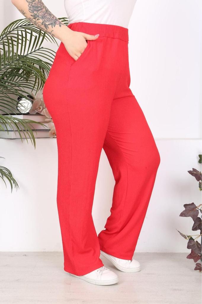 Женские брюки больших размеров, черные свободные брюки из ткани с рюшами