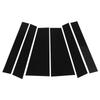 6PCS Window Pillar Posts Trim Glossy Black Stylish Look B Pillar Post Stickers for Sienna 2021 To