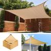 1PC Shade Net Garden Sunscreen Tarp Heavy-Duty Durable Beige With Grommets Hemmed Sun Shade Cloth UV Protection Mesh Beige