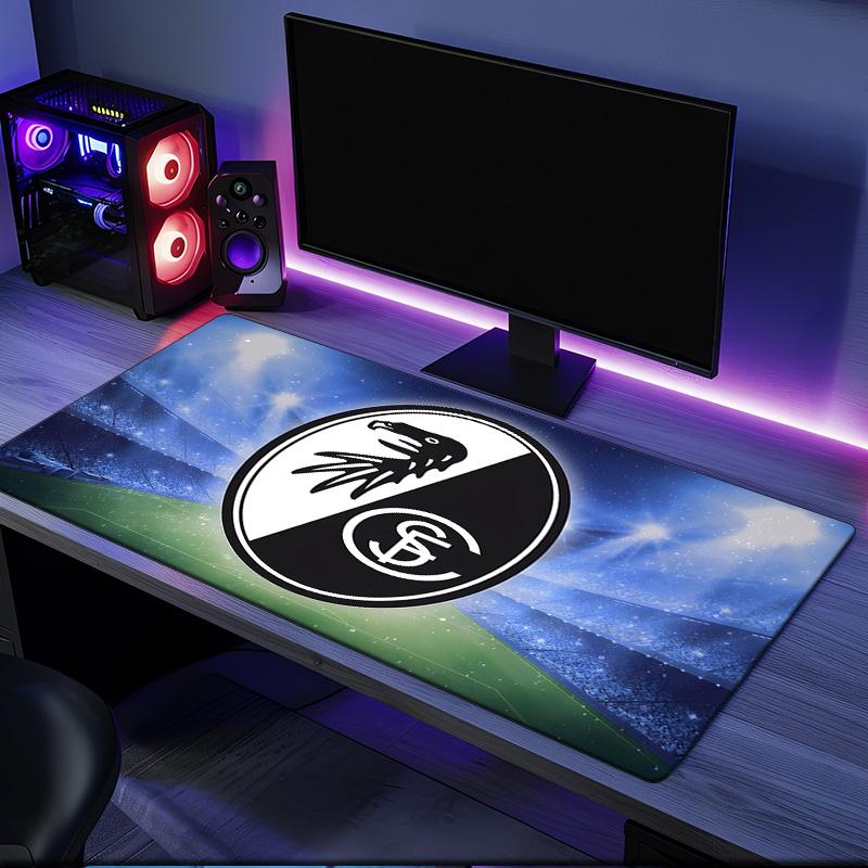 Club Crest Design Mouse Pad, Rubber Base, Mouse Pad for Gamers and Office Use, Gaming Desk , Easy To Clean Mat Christmas fan gifts