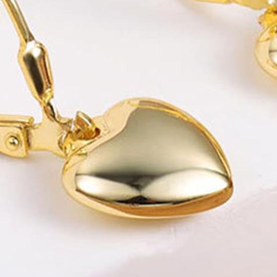 1 пара женских сережек с застежкой-молнией в форме сердца, полированная поверхность, однотонные висячие серьги для свиданий, выпускных вечеринок, серьги-подвески