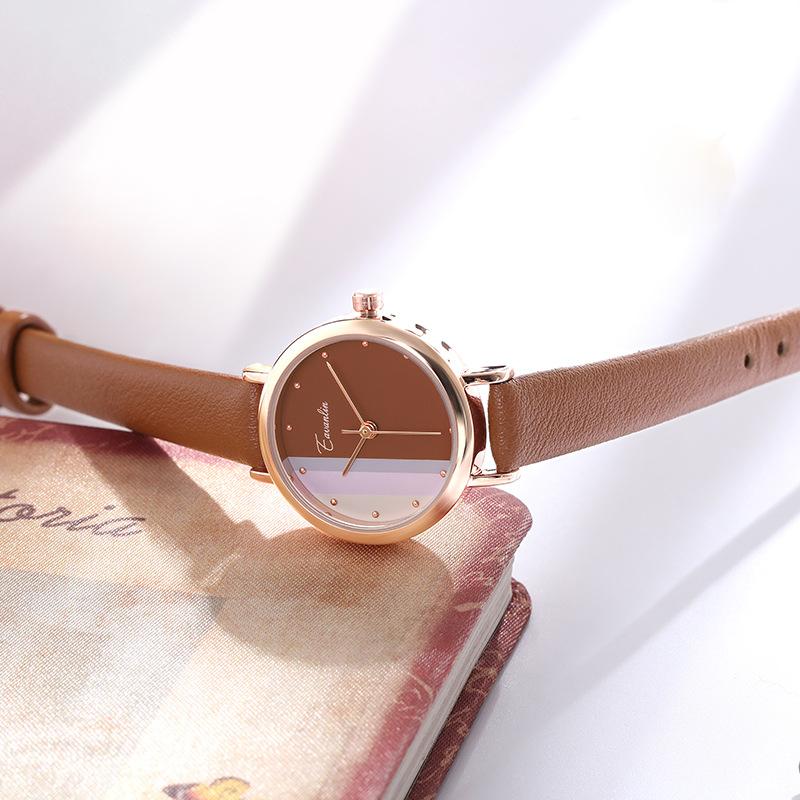 Female Student's Watch Retro Simple Literary and Artistic Compact Small Dial Waterproof Temperament Quartz Watch Ladies Watch