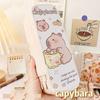 Zipper Capybara Stationery Box Large Capacity Pencil Pouch 3D Capybara Pen Case  Teens Girls Boys