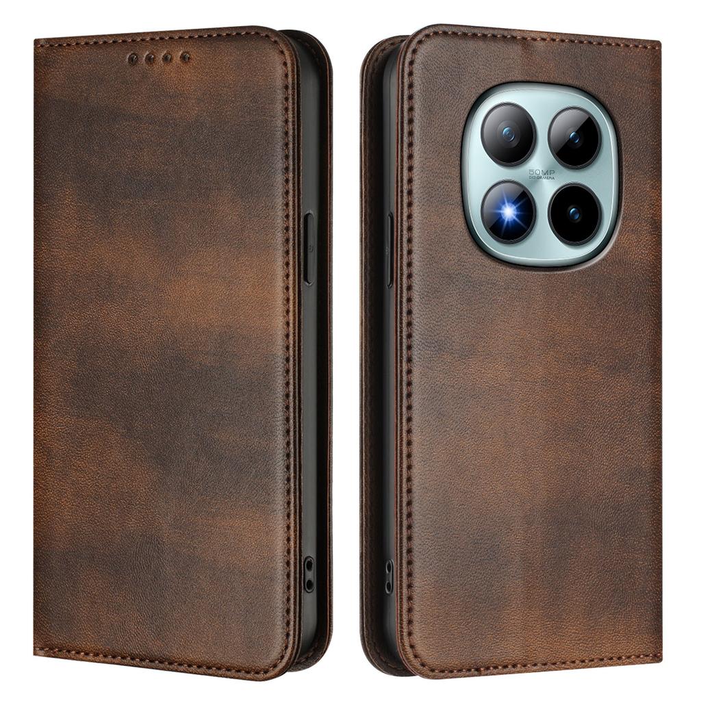 Для Xiaomi Redmi Note 15 Pro+ 5G Чехлы-кошельки Кожаный чехол для телефона с ретро-текстурой и RFID-блокировкой