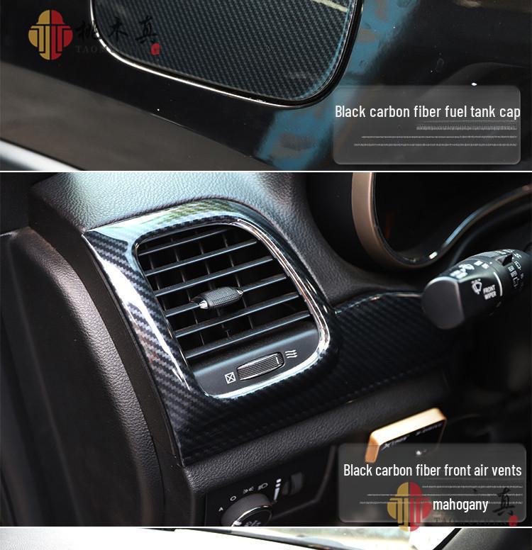 Отделка рамы навигации из углеродного волокна для салона Grand Cherokee 14-15