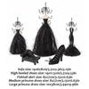 Black Jewelry Storage Rack High Heeled Shoe Design Window Decorations New Jewelry Display Rack
