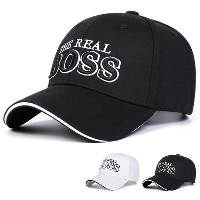 Бейсболки унисекс с вышитыми буквами THE REAL BOSS для отдыха на природе, регулируемые, повседневные, кепки в стиле хип-хоп, солнцезащитная кепка