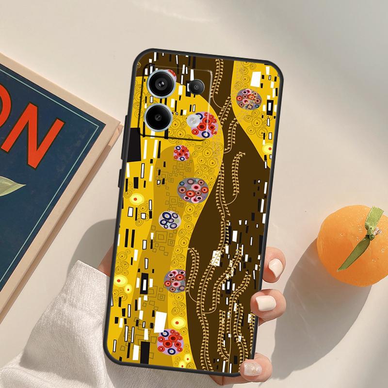 Поцелуй Густава Климта Чехол Для Xiaomi Redmi Note 9 10 11 12 13 14 Pro 9S 10S 11S 12S Redmi 13C 10C 12C 14C Чехол