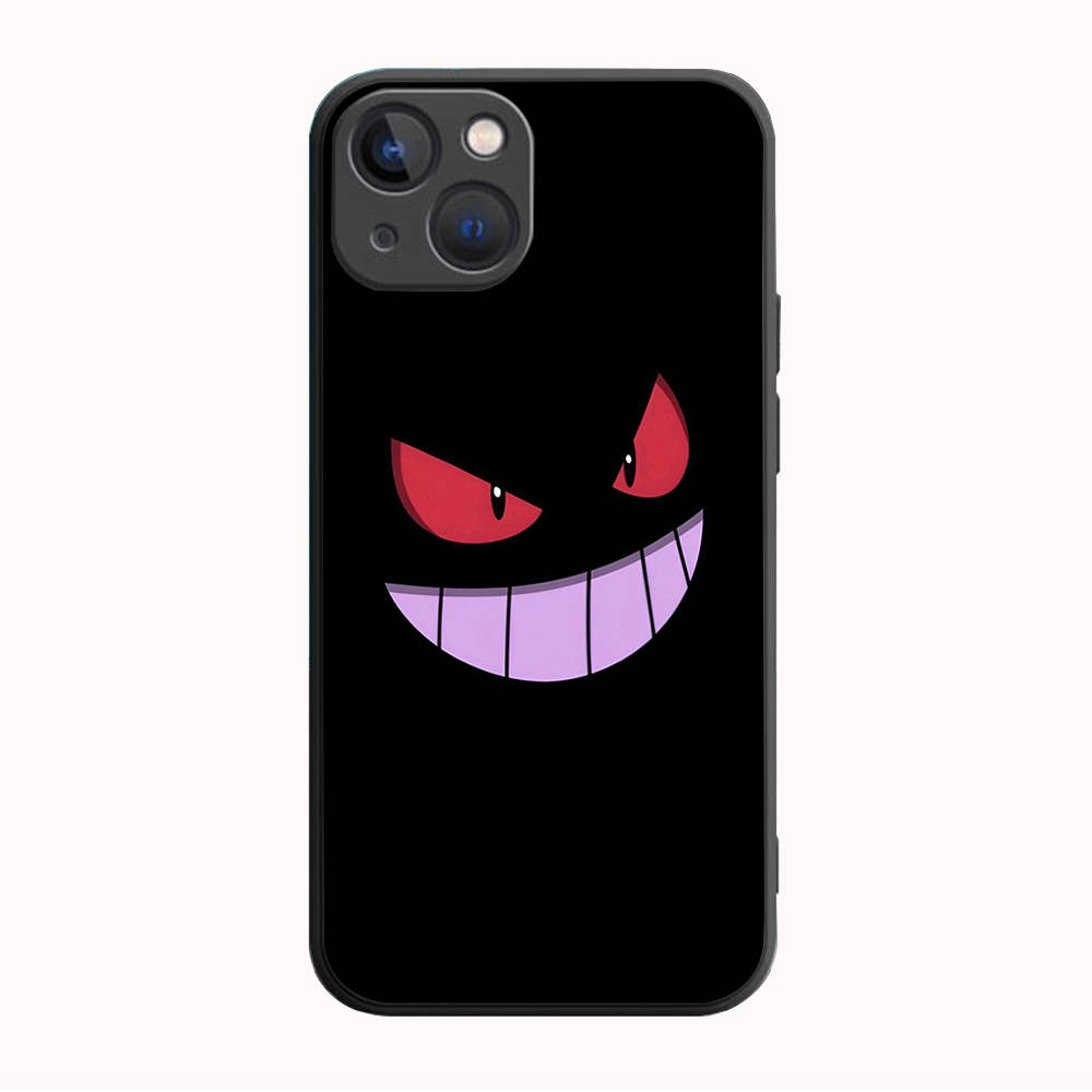 Чехол B-75 Pokemon Gengar Black для Samsung S24 S23 S22 S21 S20 FE S10 Lite Ultra S7 S8 S9 Plus A05S A11 A12 A13 A15 A22 A24 A25 A32 A52 A71 5G