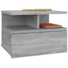 Maison Exclusive - Tables de chevet flottantes 2 pcs Sonoma gris 40x31x27 cm