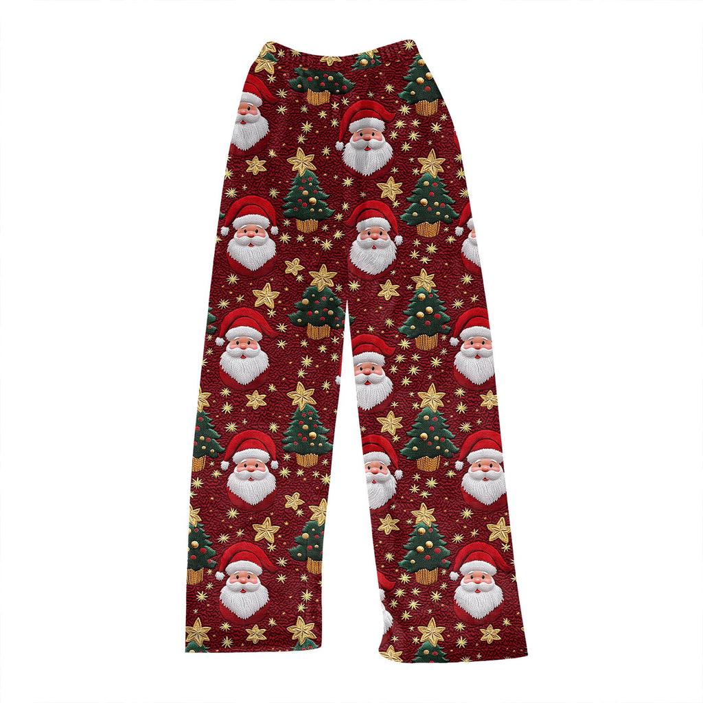 Женские зимние клетчатые брюки, длинные брюки, спортивные брюки