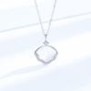 Women's S925 Sterling Silver Fan-Shaped Necklace with Shell Necklace for a Lifetime Fashionable Quilt Sets of Chains