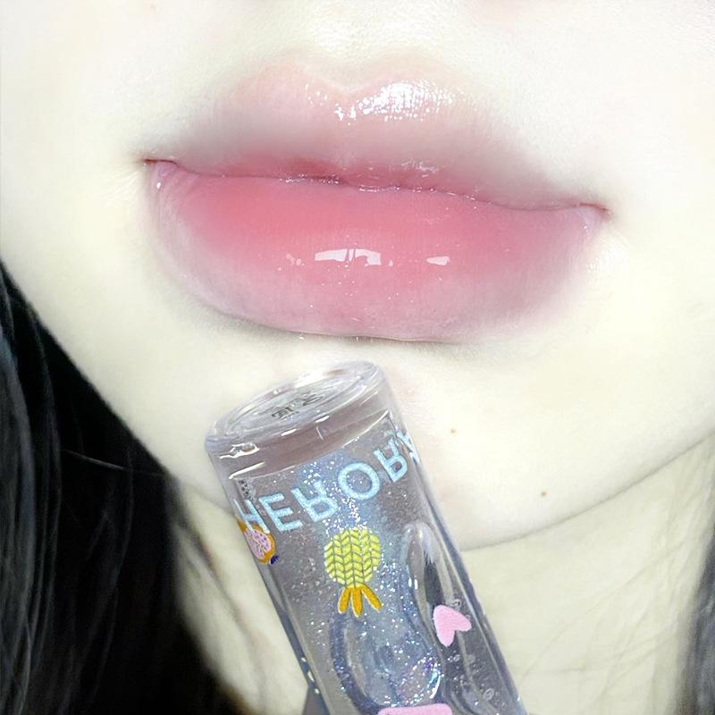 HER ORANGE~ Boo Boo Moisturizing Lip Nectar Clear Lip Oil Watery Mirror Glass Lip Glaze Lip Treatment Lip Balm