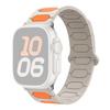 Oval Design Magnetic Strap for Apple Watch Series 11 10 42mm / 9 8 7 41mm / SE3 SE2 SE 6 5 4 40mm / 3 2 1 38mm Silicone Watch Band Dual Color
