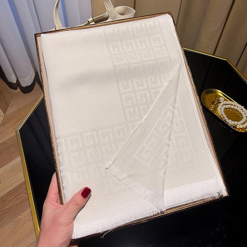 Новый весенний искусственный шелковый шарф для женщин, модная шаль, высококачественная элегантная шаль, хлопковый универсальный шелковый шарф с щупальцами