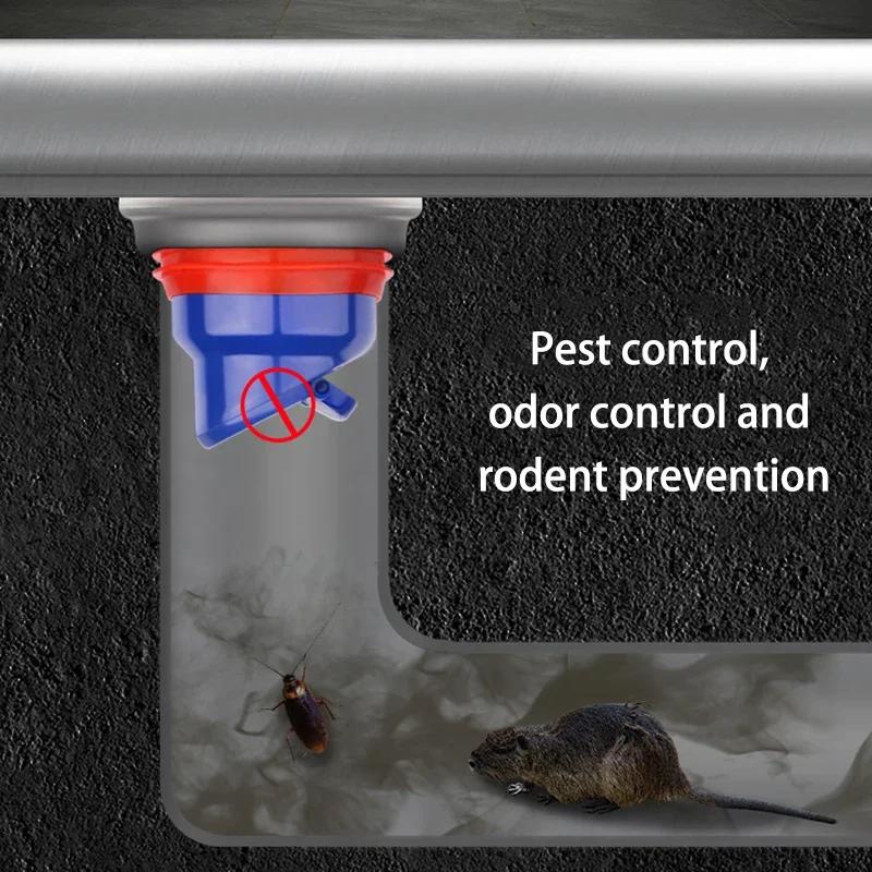 Большой объем воды для кухни, ванной, сливной фильтр, напольный фильтр, заглушка, сифон, раковина, дезодорант против запаха и вредителей