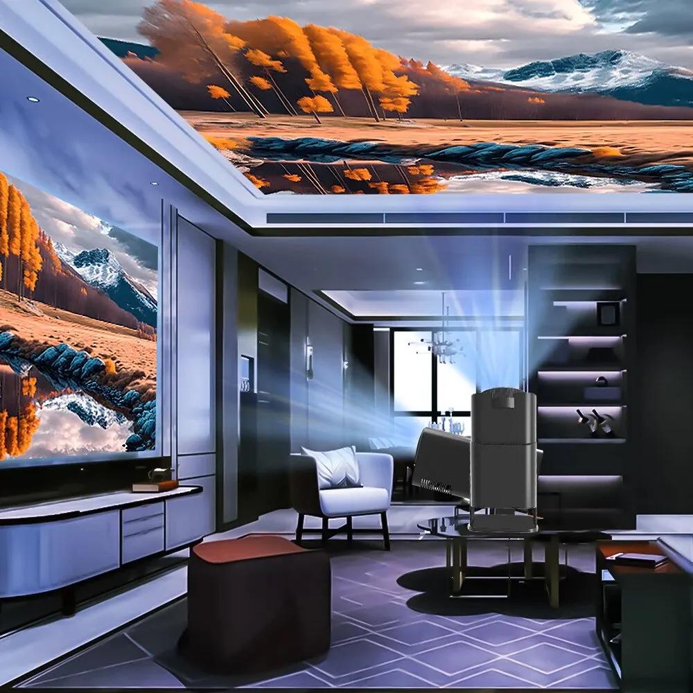 HY320 Android 11 портативный проектор 4K Native 1080P мобильный проектор двойной WIFI6 Bluetooth 5,0 кинопроектор для улицы для мобильного телефона