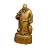 God of Fortune Figurine Desktop Ornament Copper Crafts Feng Shui Gift Caishen Sculpture for