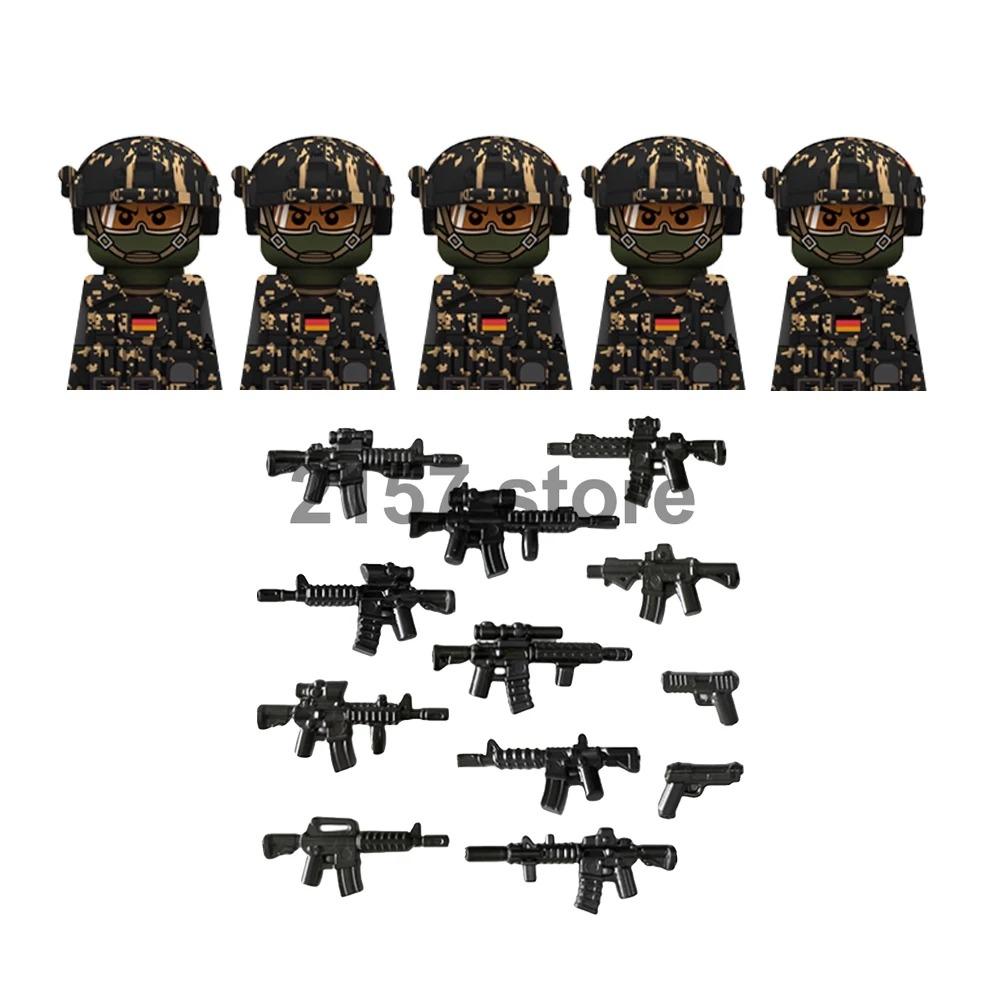 Военный Солдат Фигурка Строительный Блок Оружие Рейнджер Камуфляж Война во Вьетнаме US Special Forces KSK Медицинский Бандит Вор Игрушка Подарок