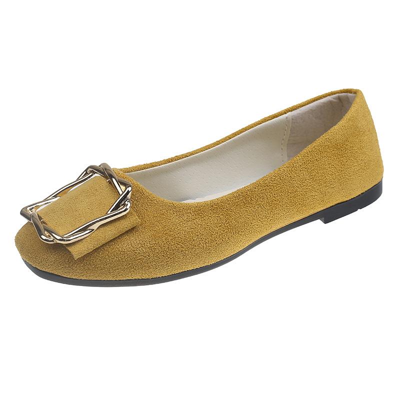 Женская обувь. Туфли на плоской подошве. Удобные повседневные туфли без шнуровки с квадратным носком большого размера, разноцветные.