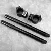 43mm Universal Motorcycle Clip On Handlebar Fork Aluminum Separate Handle Set(Black)