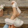 New Summer Women Slippers Big Size Slip on Casual Slippers Wedge Designer Shoes for Women Platform Sandals Slides Women