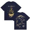 Графическая футболка Ghost of Yotei Косплей японского самурая Игровая одежда Футболки Мужские Женские Мода Y2K Высококачественная хлопковая футболка