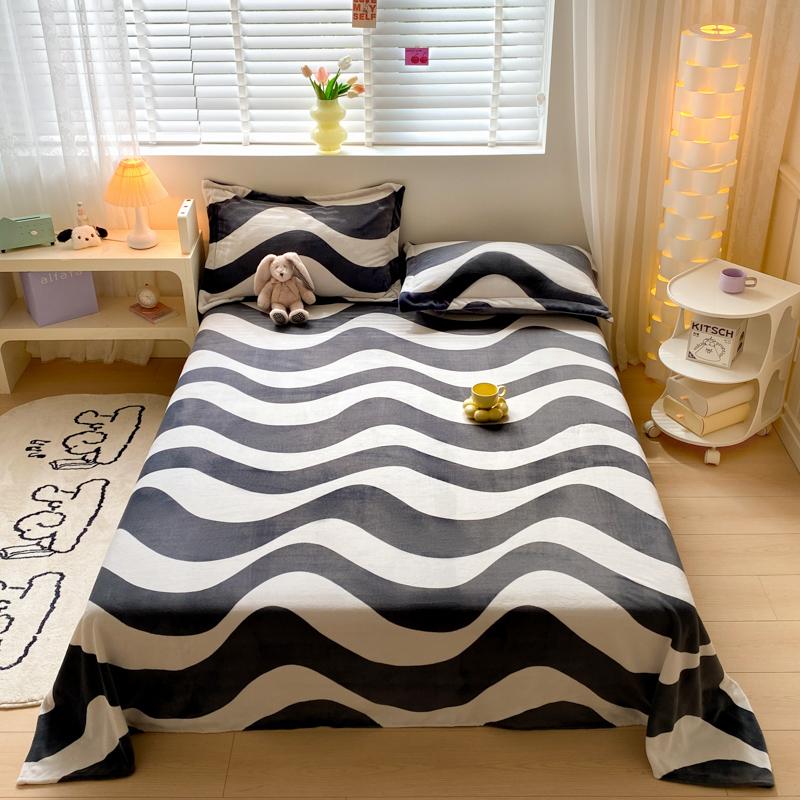 Постельное белье в цветочном стиле, бархатная простыня, плоская простыня для зимы, теплое постельное белье, простыни, приятные к коже, sabanas para cama (Нет наволочки)