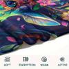 Colorful Forest Deer  Print Flannel Blanket, High quality Comfortable for All Seasons, Home Decor, Warmth and Comfort