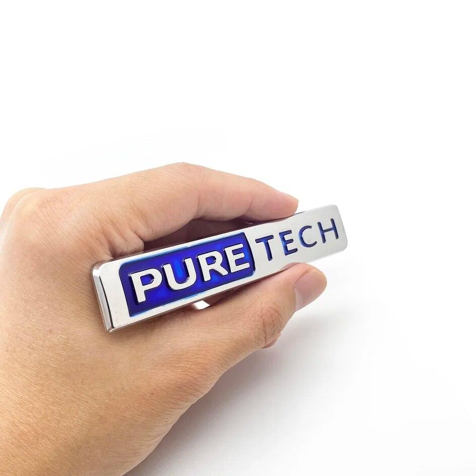 ABS буквы PURE TECH эмблема для Peugeot 5008 408 3008 2008 значок багажника автомобиля паспортная табличка логотип наклейка авто украшение аксессуары