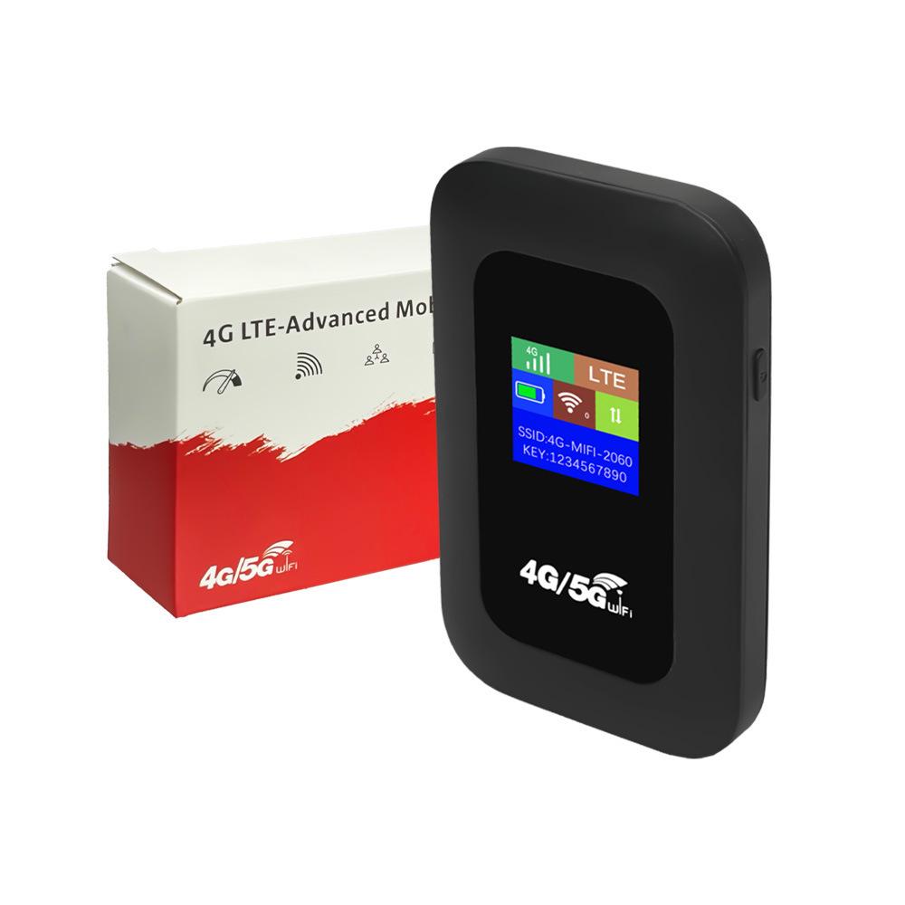 4G Portable LTE MIFI Router with Color Screen & SIM Card Slot