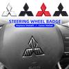 1pcs Car ABS Car Steering Wheel Center Stickers for Mitsubishi Lancer EX Galant ASX Outlander Pajero Eclipse Badge Accessories