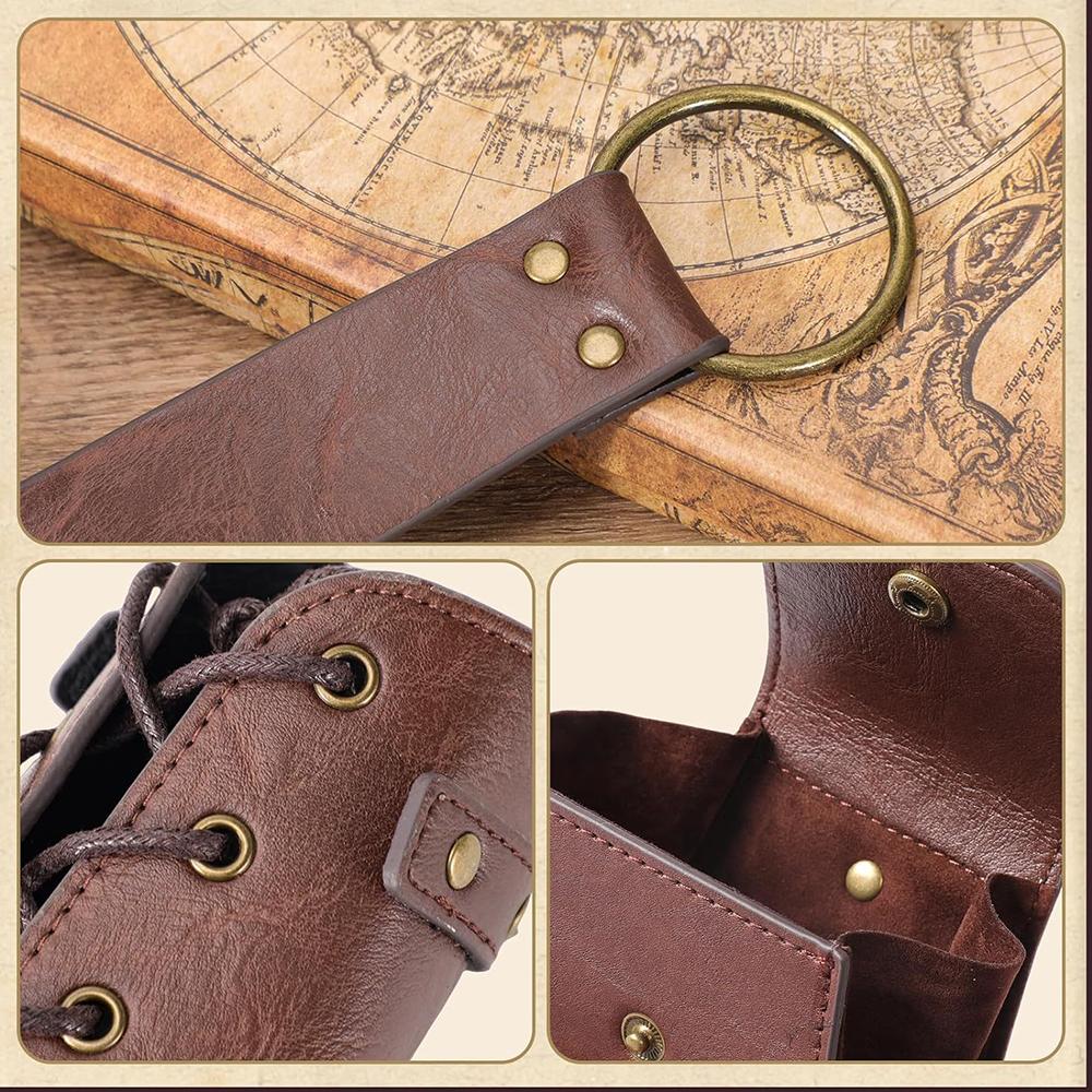 4pcs Renaissance Belt Pouch Accessories For Halloween Renaissance Cosplay