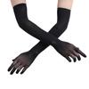 Opera Prom Full Finger Transparent Gloves Long Sheer Seamless Mitten Finger Pantyhose Gloves