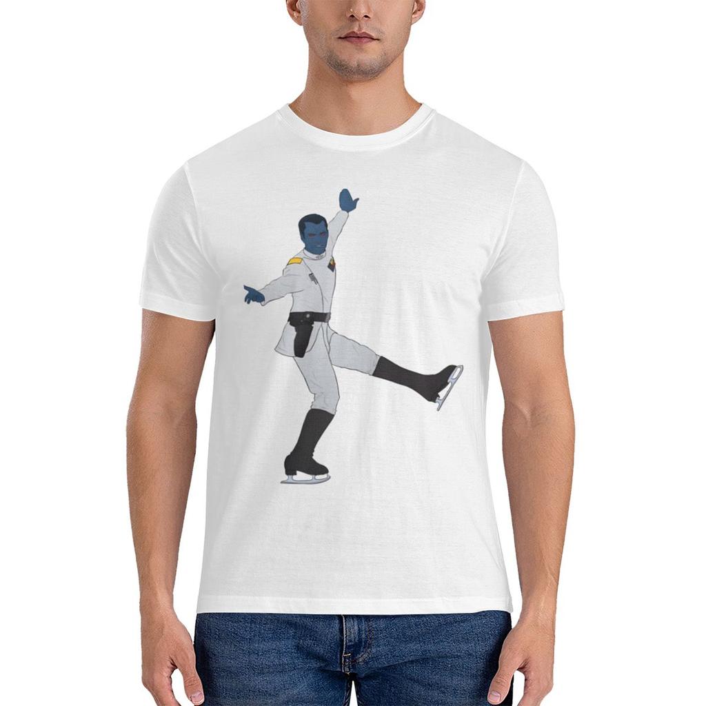 Thrawn Ice Skating Casual Tshirt Japanese Style Fresh Original Tshirt