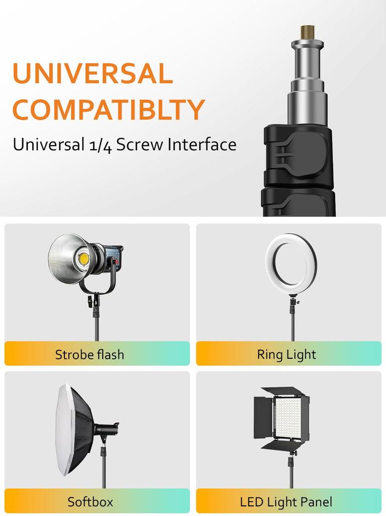 Штатив для путешествий AOCHUAN T20, металлический штатив для камеры AOCHUAN, стабилизатор для камеры смартфона с алюминиевой подставкой для освещения 1,7 м