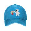 Roger Ricky Spanish Families Cartoon Baseball Cap for Men Women Distressed Washed Headwear Unstructured Caps