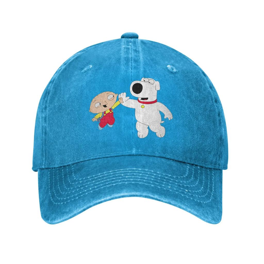 Roger Ricky Spanish Families Cartoon Baseball Cap for Men Women Distressed Washed Headwear Unstructured Caps