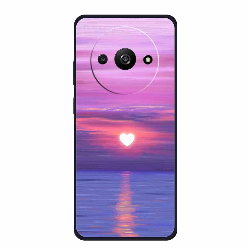 Чехол для телефона Xiaomi Poco C61 Задняя крышка Чехол PocoC61 Черный Силиконовый Мягкий Funda Para Для Xiaomi Poco C61 Чехол C 61 6.71" Coque