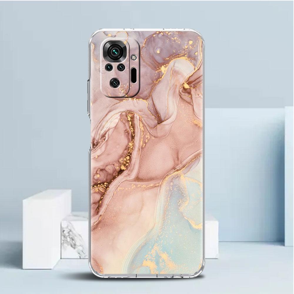 Роскошный классный прозрачный чехол с мраморным узором для Xiaomi Redmi Note 11 Pro 10 9 9S 8 8T 7 9A 9C 9T 10 10C K40 прозрачный чехол для телефона