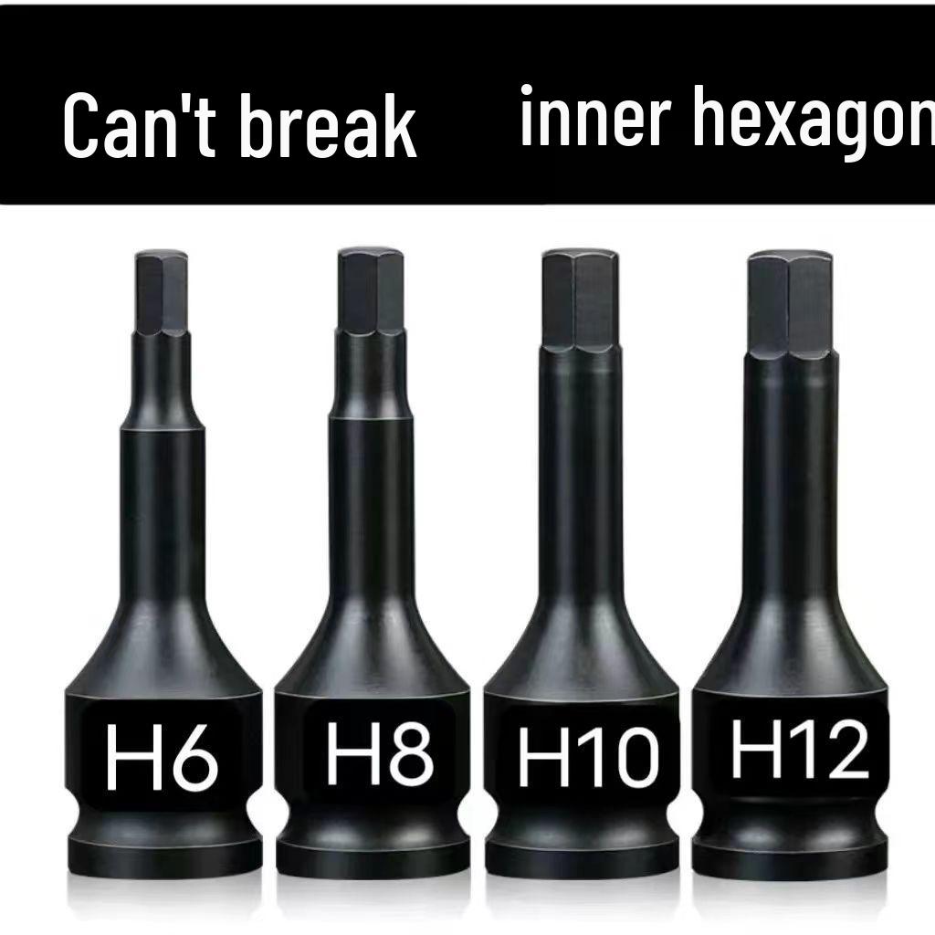 Шестигранный 1/2 Пневматический ударный гайковерт и цельный набор бит