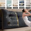 Headboard Triangular Cushion Removable Reading Wedge Pillows Backrest Support with Storage Pockets for Bed SSofa Coussin Canapé