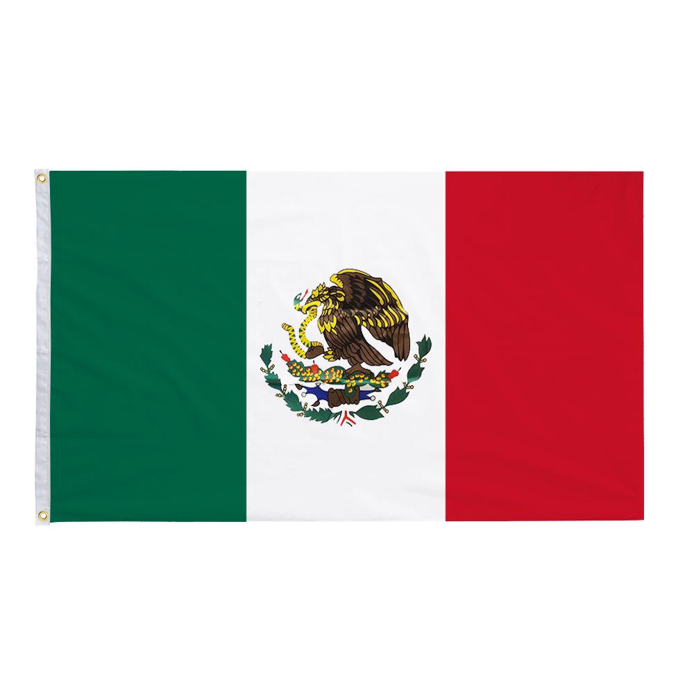 Mexico Flag 14*21 20*28cm Mexican Hand-Waving Flag US-Canada-Mexico World Cup Polyester Flag with