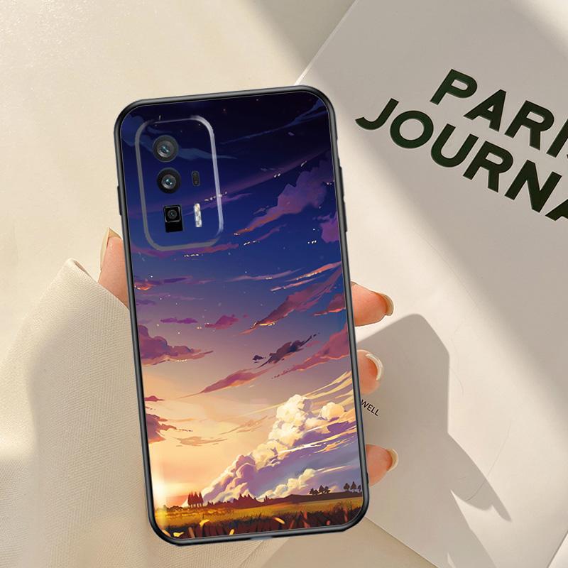 Чехол с аниме-пейзажем для Xiaomi 15 14 Ultra 13T 14T 15T Pro 17 Pro Max POCO X7 Pro X3 X5 X6 F5 F6 F7 F8 Чехол