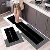 Morandi Color Kitchen Rug Sets 40x60cm 40x120cm 2 Piece Simple Geometric Solid Floor Mat Non-slip Washable Bedroom Chair Rug