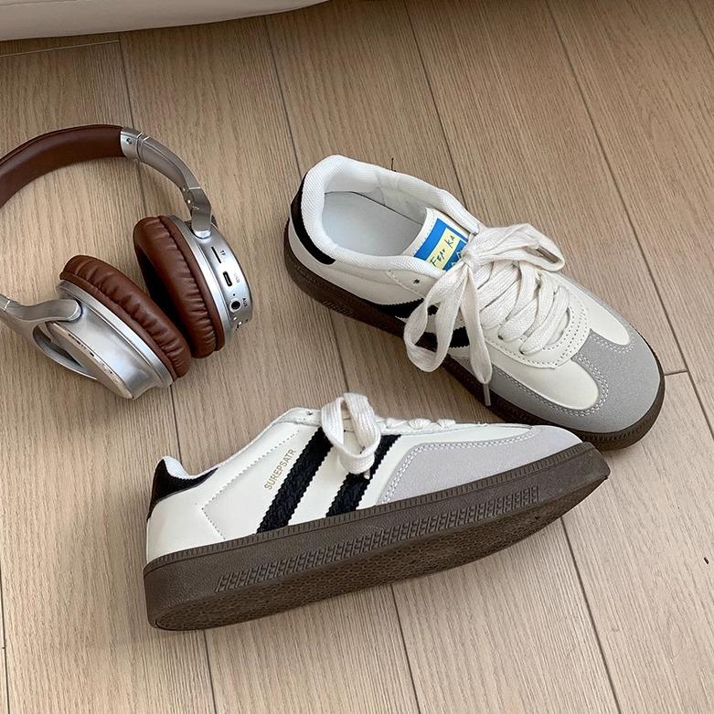 Модные классические ретро универсальные кроссовки на платформе женские новинка 2025 года осень увеличение роста легкие повседневные спортивные туфли