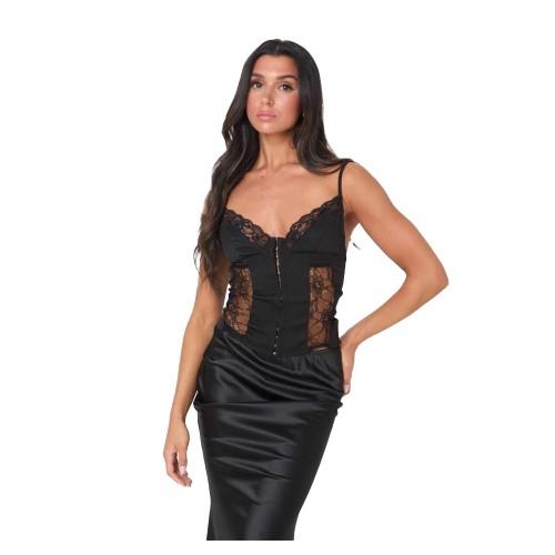 I Saw It First Womens/Ladies Lace Corset Top