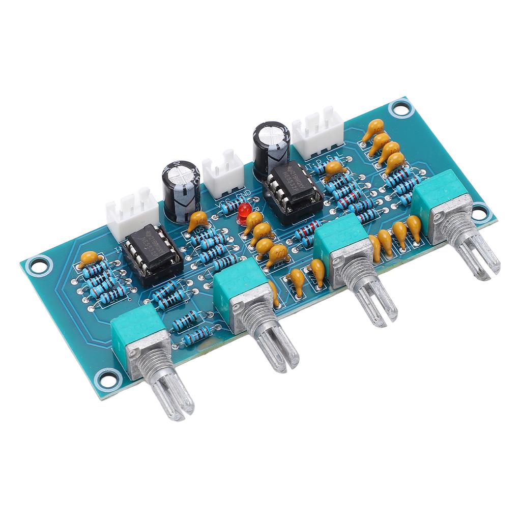 Digital Power Amplifier Board PCB 2 Channels Preamp Board Module NE5532 Chip DC12V 24V