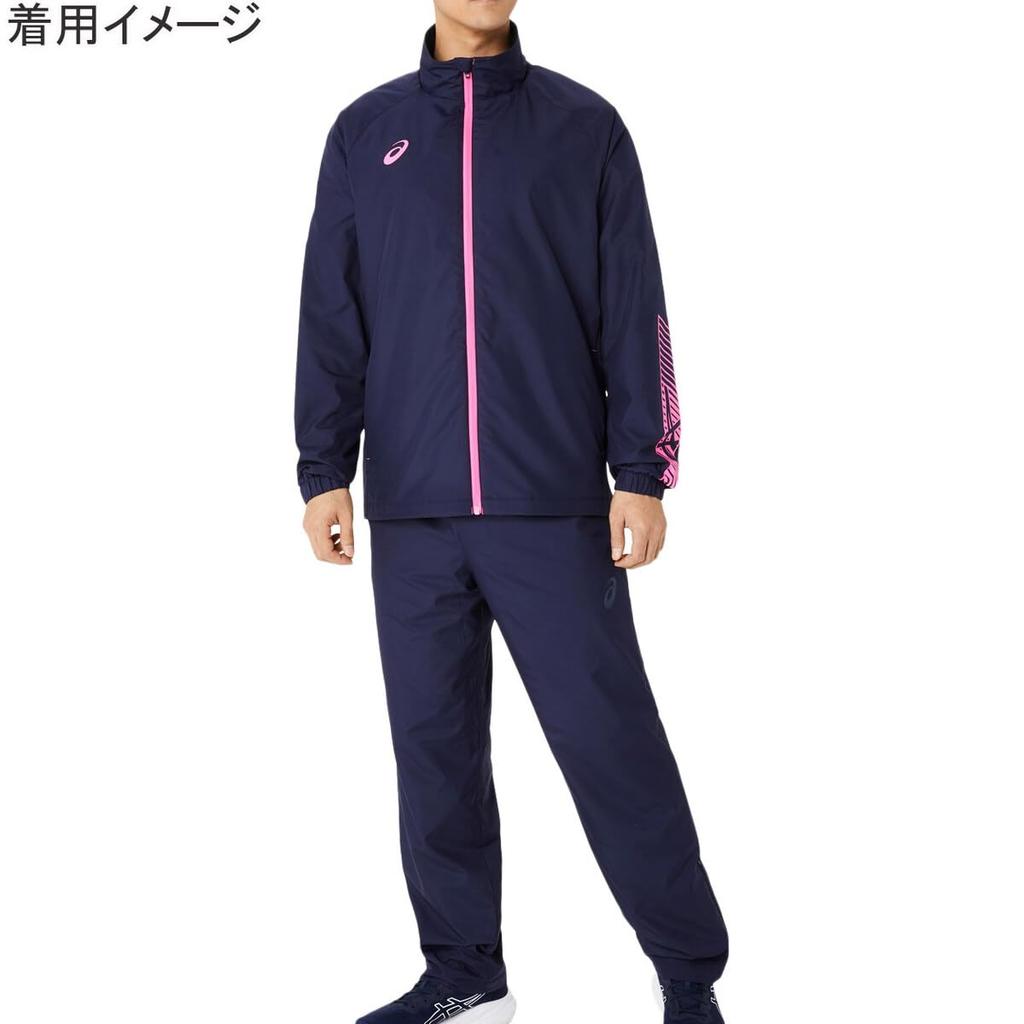 Training Wear Tricot Breaker Jacket 2031E745 Midnight X Hot Pink 3XL [ASICS] Men's